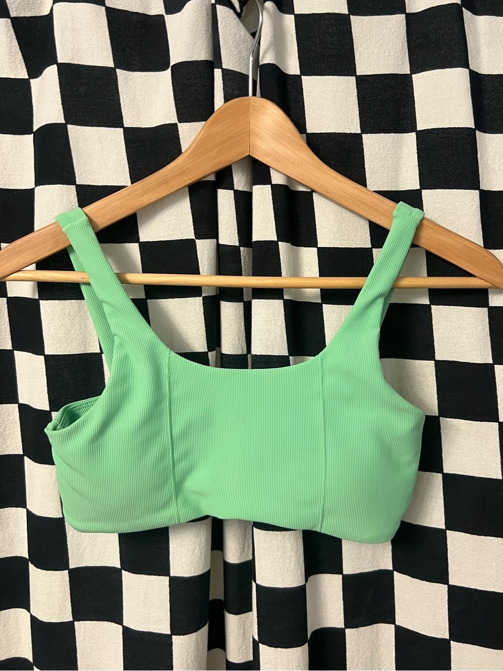 Wilo The Label scoop neck lime green Bra